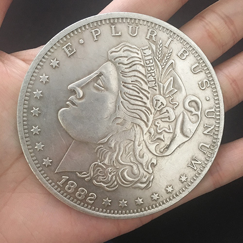 Morgan Dollar Riesenmünze